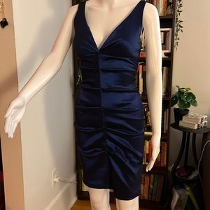 Onyx Nite Blue Strapless Dress